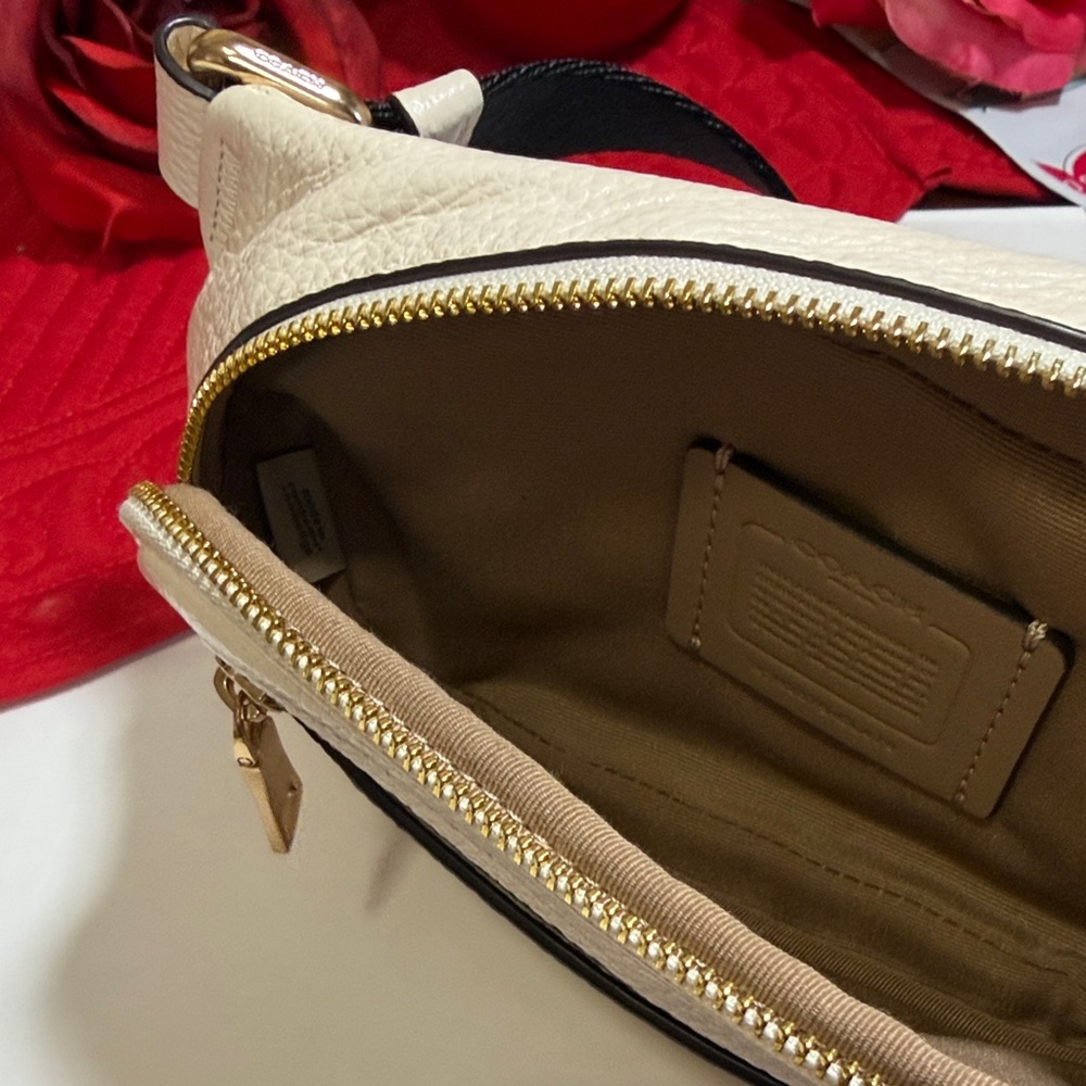 Coach Ivory Belt Bag with Gold Accents - Picture 3 of 9